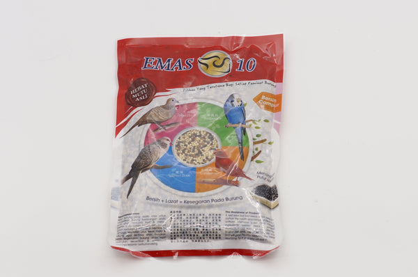 Bird Food Emas 10 Merbuk Mixed Seed 400g