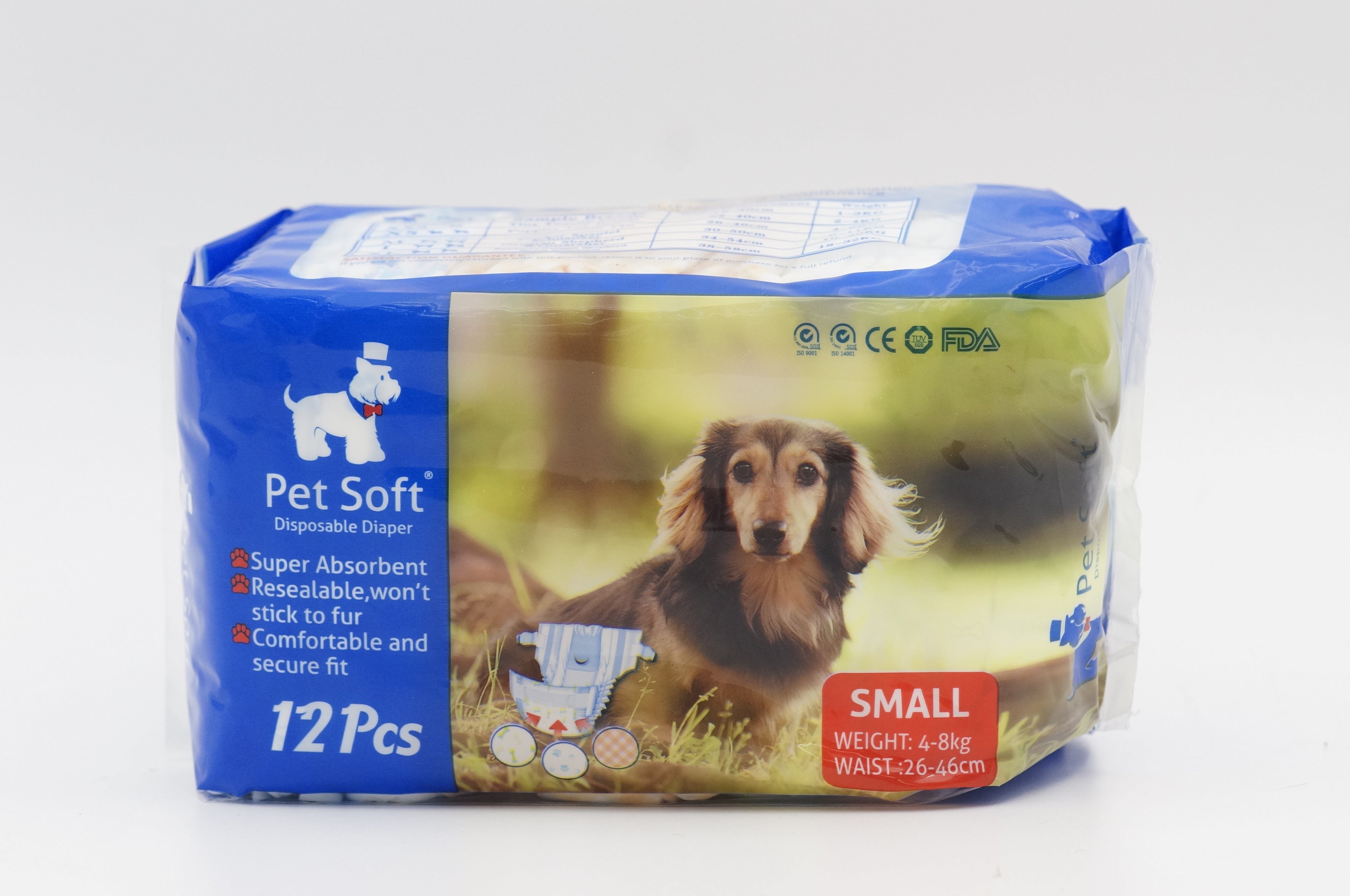 Buy Pets Empire Pet Soft Pet Disposable Female Puppy Dog Diaper Small  26-46cm ,12 pcs Online at Best Prices in India - JioMart.
