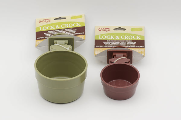 Living World Lock & Crock Durable Food & Water Dish