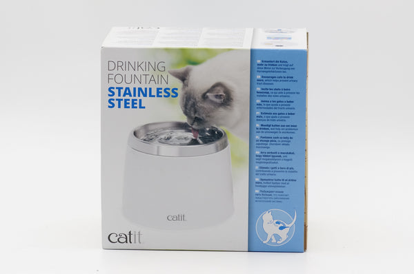 Catit Fresh & Clear Stainless Steel Top Drinking Fountain