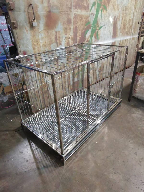 Stainless Steel Cage – Dog 4ft (L) x 2.3ft (W) x 3ft (H)