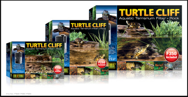 Exo Terra Turtle Cliff Aquatic Terrarium Filter + Rock S/M/L