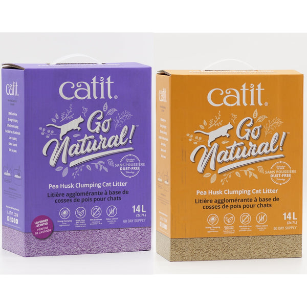 Catit Go Natural Pea Husk Clumping Cat Litter 14L