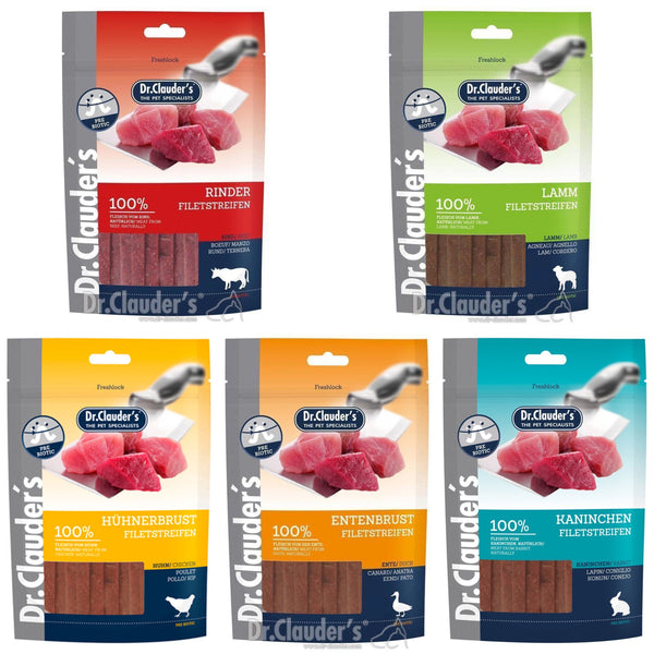 Dr Clauder's Filet Stripe Snacks 80g
