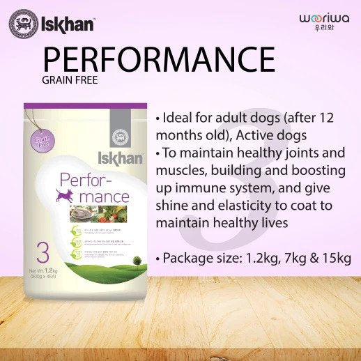 Iskhan Performance For Adult Dog 1.2kg